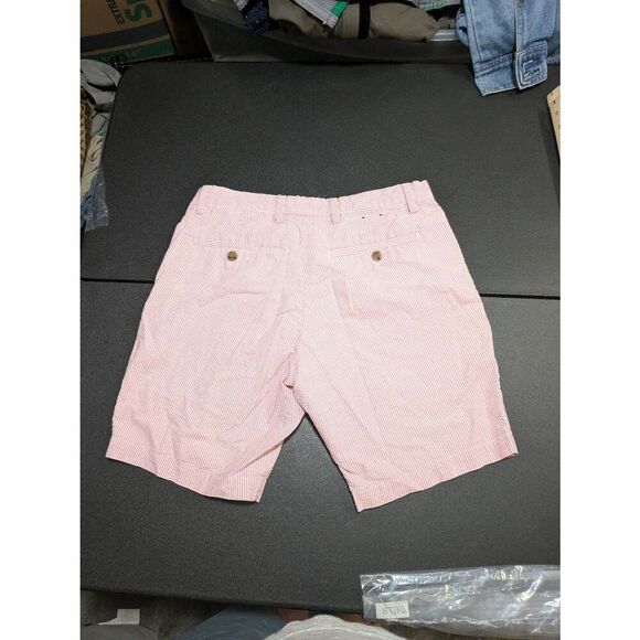 Banana Republic Striped Chino Shorts Pink Men's Size 30 - Picture 2 of 5